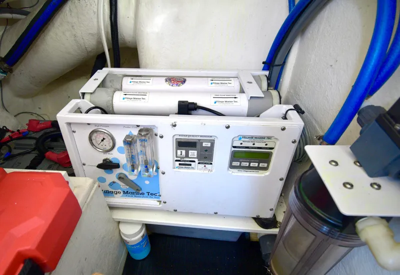 Slide: The Image of Marine water filtration system in a 2010 Neptunus 58 yacht engine room. - 35