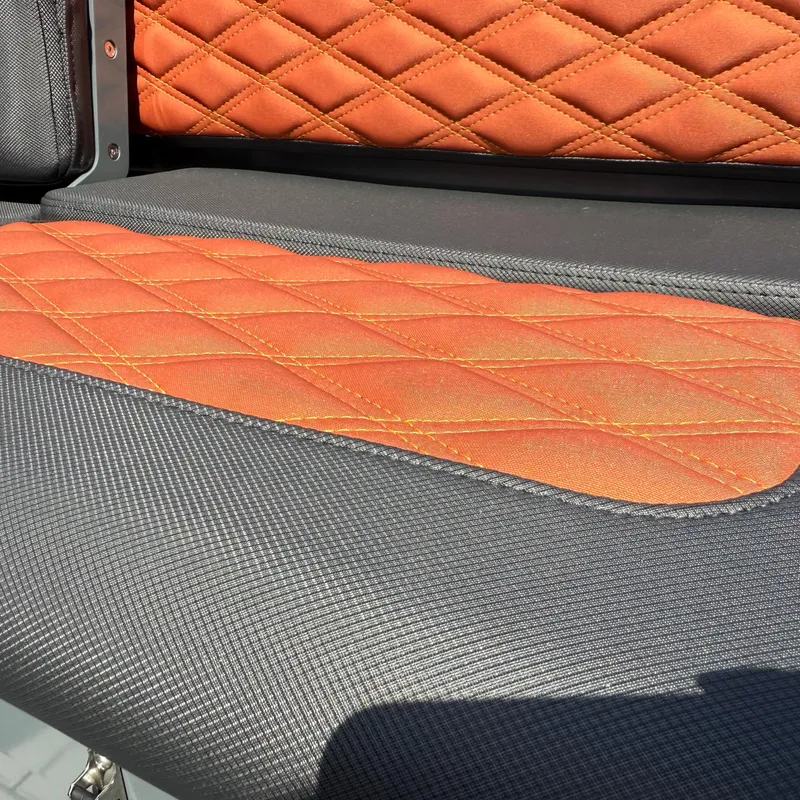 Slide: The Image of 2025 Highfield Sport 520 boat on trailer in outdoor storage area. - 3