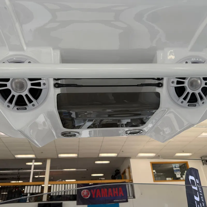 Slide: The Image of Open black battery compartment on a Highfield Sport 700, 2025 model. - 11