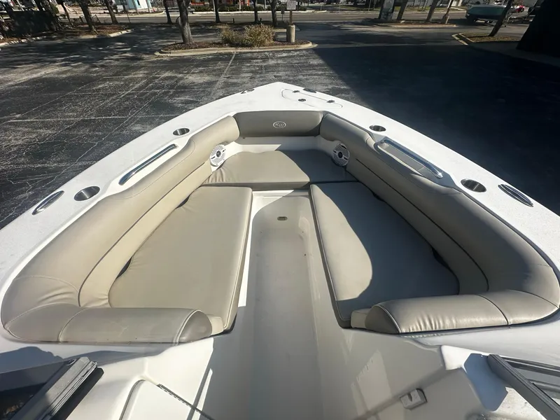 Slide: The Image of 2022 Key West 239 DFS boat with spacious seating and modern design. - 10