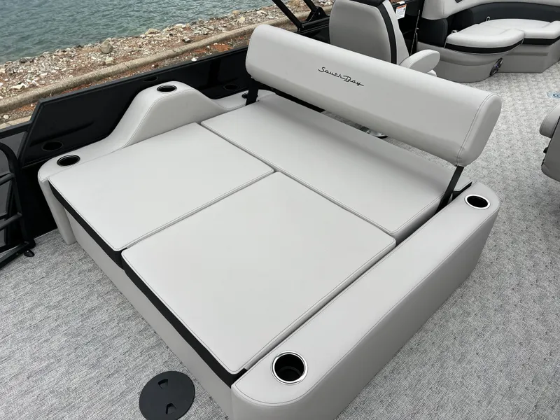 Slide: The Image of 2025 South Bay LE 222 UL boat with spacious seating and cup holders. - 17