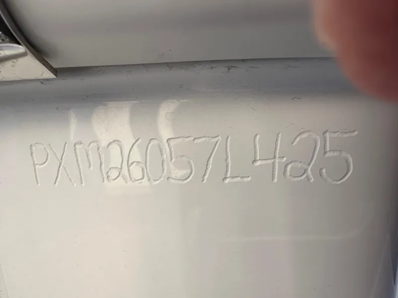 Slide: The Image of Hull identification number on a 2025 Parker 2200 CC boat. - 5
