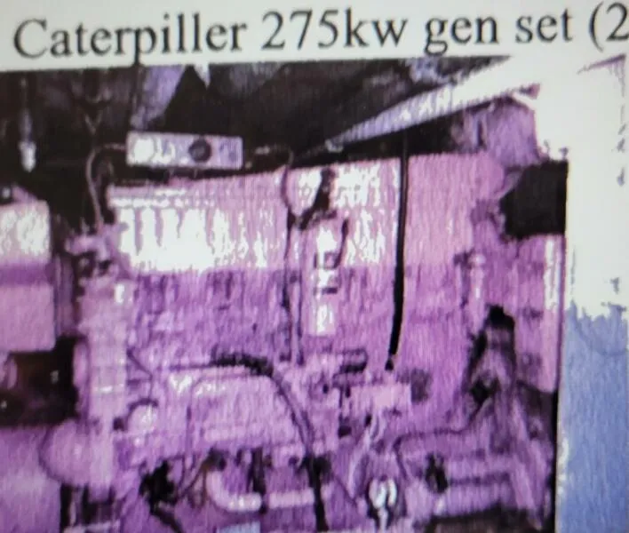 Slide: The Image of Caterpillar 275kW generator set, 1985 Custom Dinner/Excursion/Passenger model. - 14