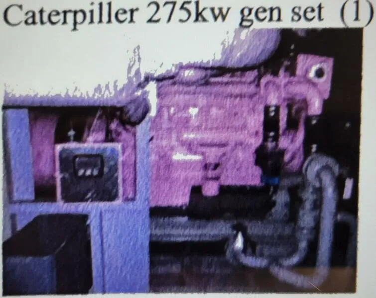 Slide: The Image of Caterpillar 275kW generator set, 1985 Custom model, industrial equipment. - 15
