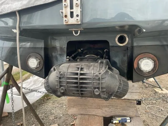 Slide: The Image of Rear view of a 2016 Carbon Craft CC 160 boat with visible jet drive system. - 9