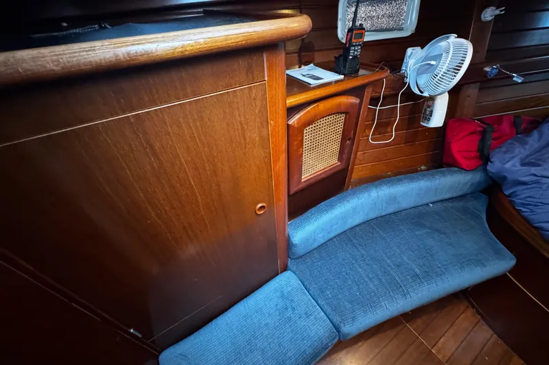 Slide: The Image of storage spaces in the v berth - 102