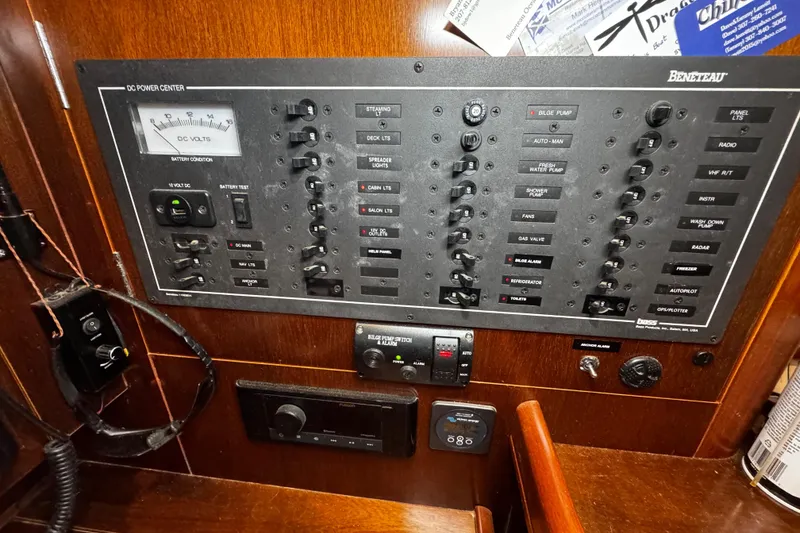 Slide: The Image of Beneteau DC panel at nav station - 85
