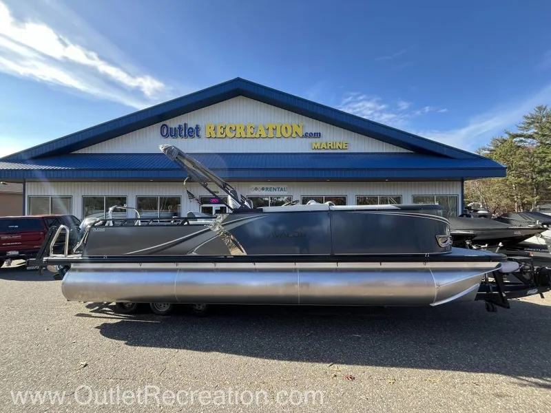 The Image of 2024 Avalon LSZ Versatile Rear Bench pontoon boat at Outlet Recreation. - 1