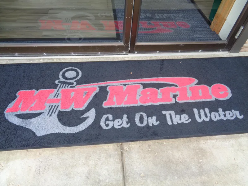 Slide: The Image of M-W Marine doormat with anchor design, promoting water activities. - 47