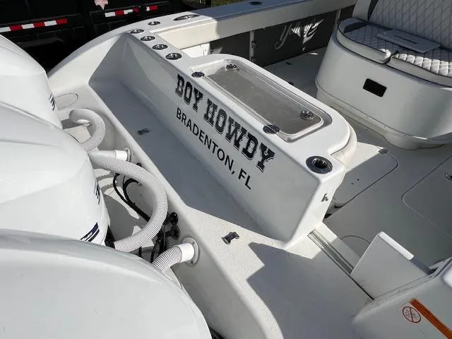 Slide: The Image of 2010 Yellowfin 36 boat with "Boy Howdy" name, Bradenton, FL. - 4