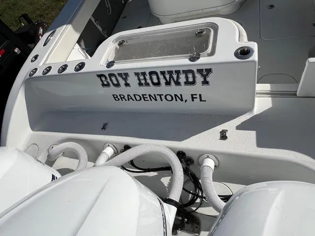 Slide: The Image of 2010 Yellowfin 36 boat with "Boy Howdy" name, Bradenton, FL. - 5