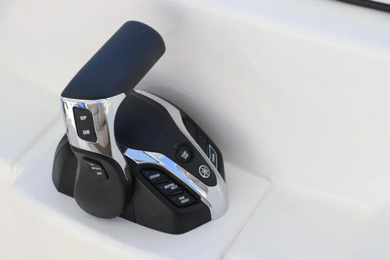 Slide: The Image of Seakeeper control panel on 2025 Edgewater 248 CX boat. - 25