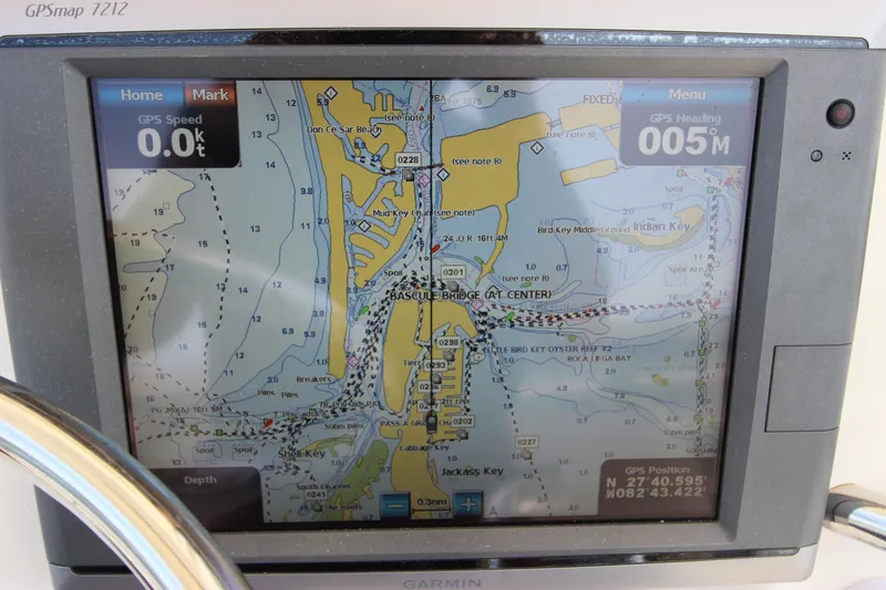Slide: The Image of Garmin GPS display on 2015 Grady-White 251 Coastal Explorer boat. - 20