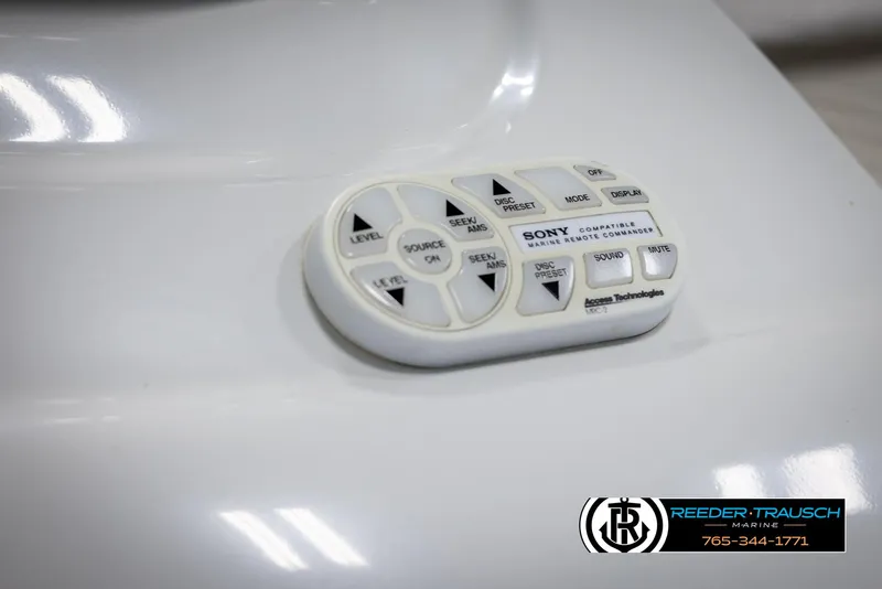 Slide: The Image of Remote control for Sony marine audio system on 2008 Crownline 240 EX boat. - 45