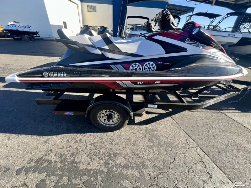 Slide: The Image of 2018 Yamaha WaveRunner VX Cruiser on trailer, parked outdoors. - 0