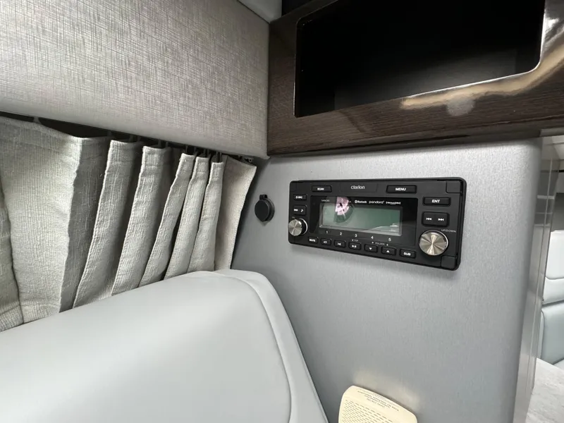 Slide: The Image of 2018 Formula 310SS interior with stereo system and modern design elements. - 34