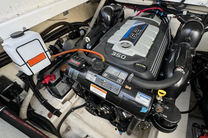 Slide: The Image of 2018 Formula 310SS engine compartment with 6.2L 350 horsepower motor. - 38