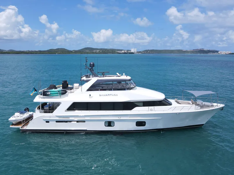 The Image of Luxurious 2013 Cheoy Lee Bravo yacht cruising on clear blue waters. - 0