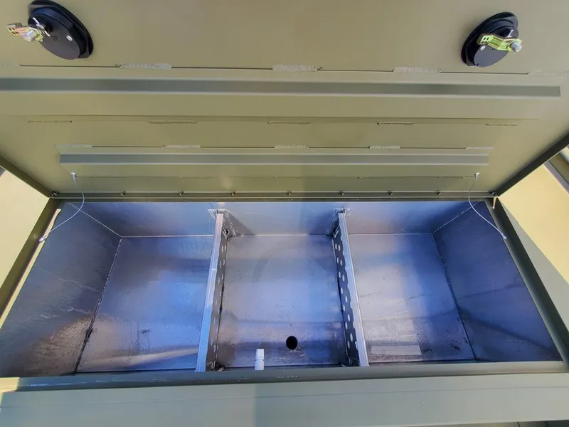 Slide: The Image of 60 Gallon aerated bow livewell with hinged dividers - 5