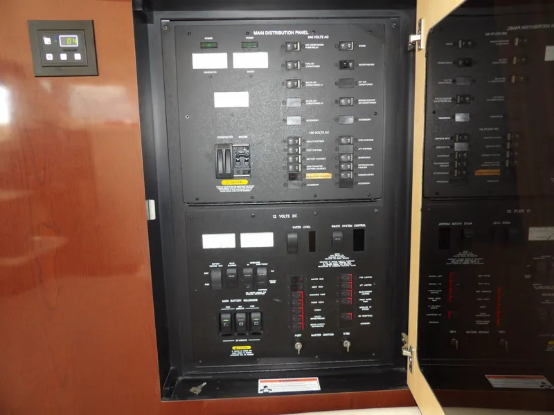 Slide: The Image of Electrical panel on a 2008 Sea Ray 44 Sedan Bridge yacht. - 24