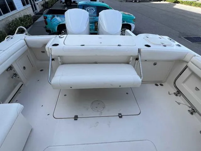 Slide: The Image of Open storage compartment on 2019 Grady-White Freedom 325 boat. - 36