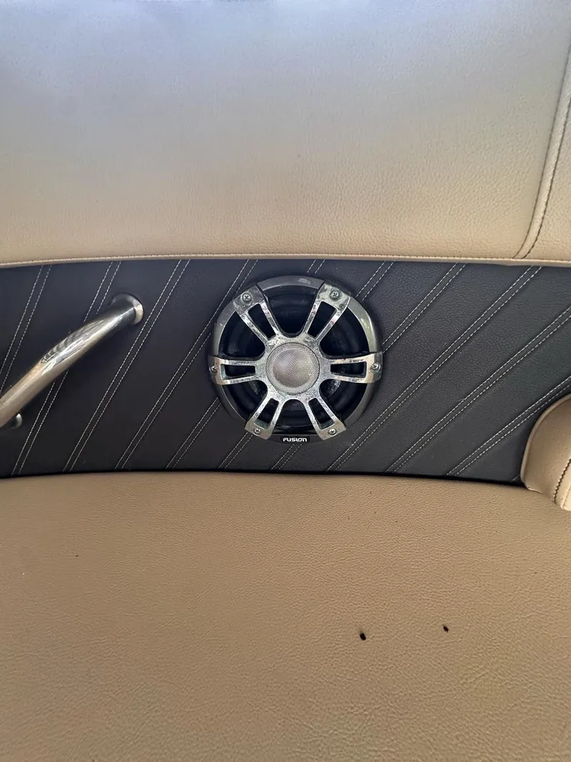 Slide: The Image of 2019 Sea Ray SPX 230 OB boat interior speaker detail. - 23