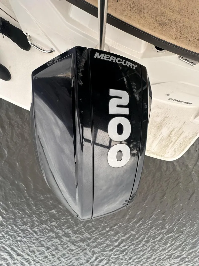 Slide: The Image of Mercury 200 outboard motor on 2019 Sea Ray SPX 230 OB boat. - 26