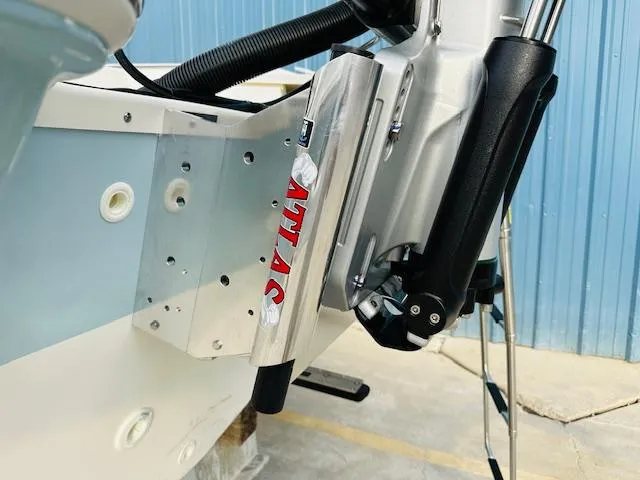 Slide: The Image of 2025 Boston Whaler 250 Dauntless boat with Atlas hydraulic jack plate. - 8
