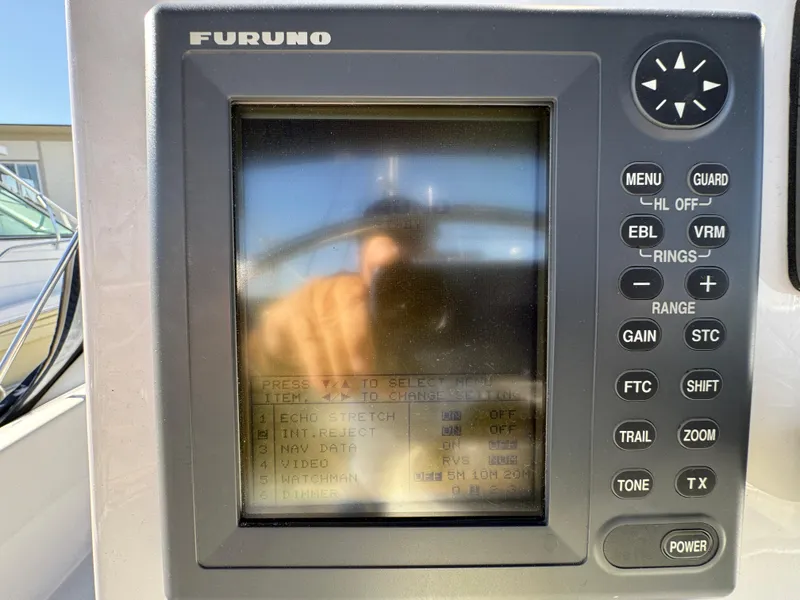 Slide: The Image of Furuno marine navigation system on a 1992 Hunter 35 sailboat. - 29