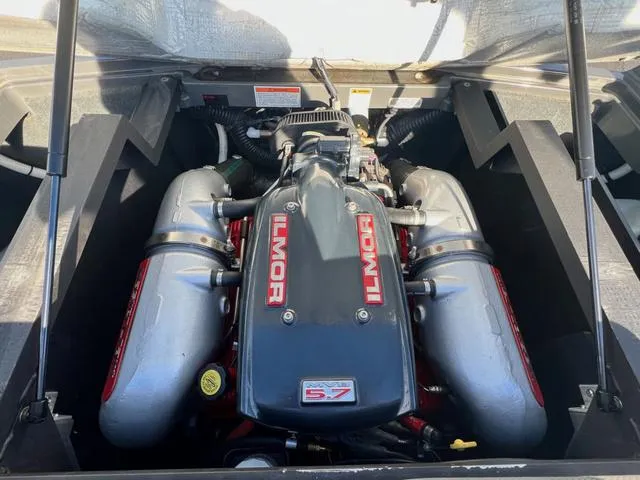 Slide: The Image of 2012 MasterCraft X25 boat engine, Ilmor 5.7L V8, detailed view. - 19