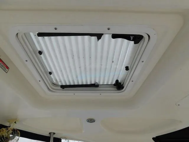 Slide: The Image of 2007 Sea Ray 36 Sedan Bridge boat hatch interior view. - 20