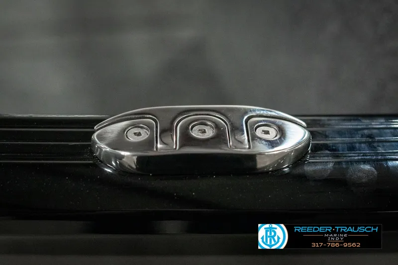 Slide: The Image of Close-up of 2025 Lund 1775 Adventure Sport boat hardware detail. - 48