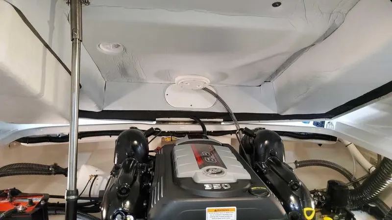 Slide: The Image of 2025 Formula 240 Bowrider engine compartment with modern design and advanced features. - 7