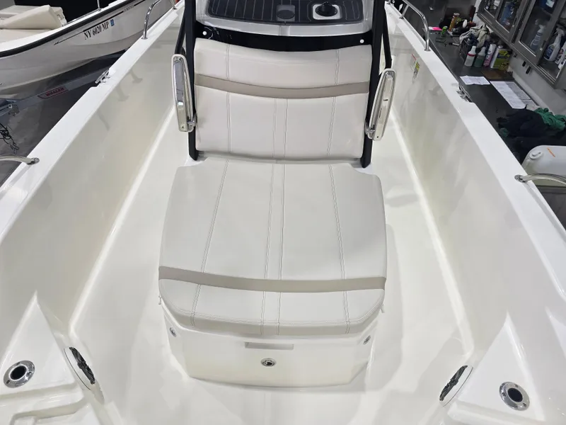 Slide: The Image of 2025 Boston Whaler 250 Dauntless boat at Morgan Marine dealership. - 24