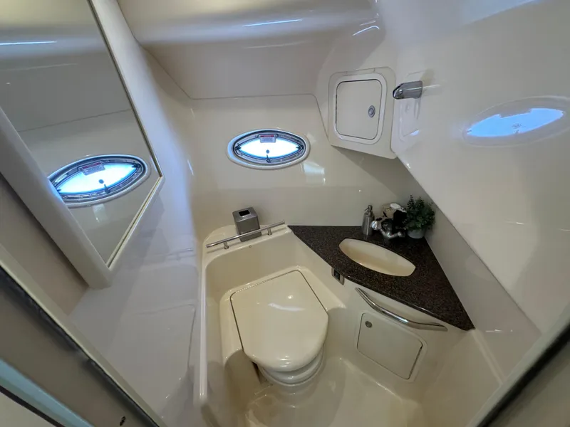 Slide: The Image of Luxurious bathroom in 2007 Sea Ray 440 Sundancer yacht with modern fixtures. - 20