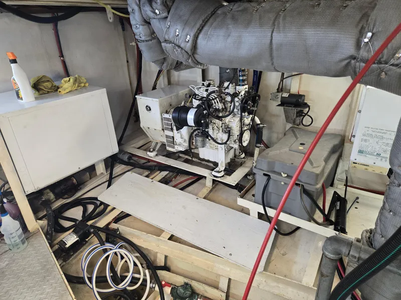 Slide: The Image of Engine room of a 2000 Expedition custom model, showcasing machinery and components. - 19