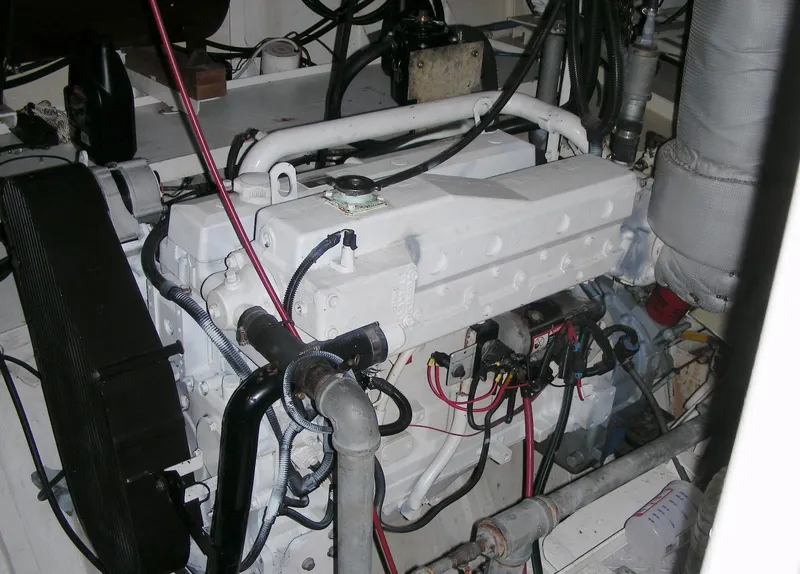 Slide: The Image of Engine room of 2000 Expedition custom model with visible machinery and components. - 24