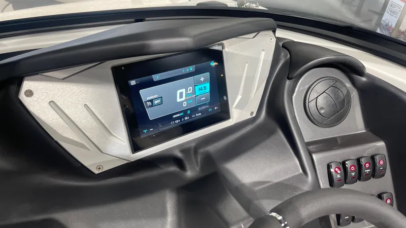 Slide: The Image of 2024 Supreme S220 dashboard with digital display and control panel. - 12