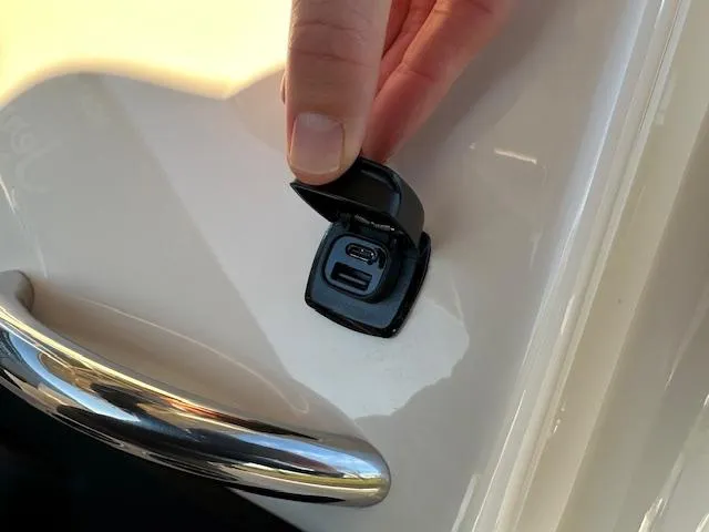 Slide: The Image of USB port on 2025 Grady-White 231 Coastal Explorer boat. - 12