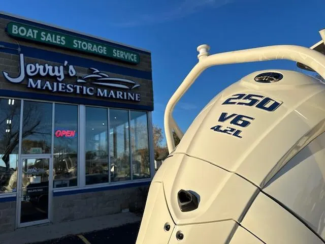 Slide: The Image of Grady-White 231 Coastal Explorer 2025 at Jerry's Majestic Marine dealership. - 4