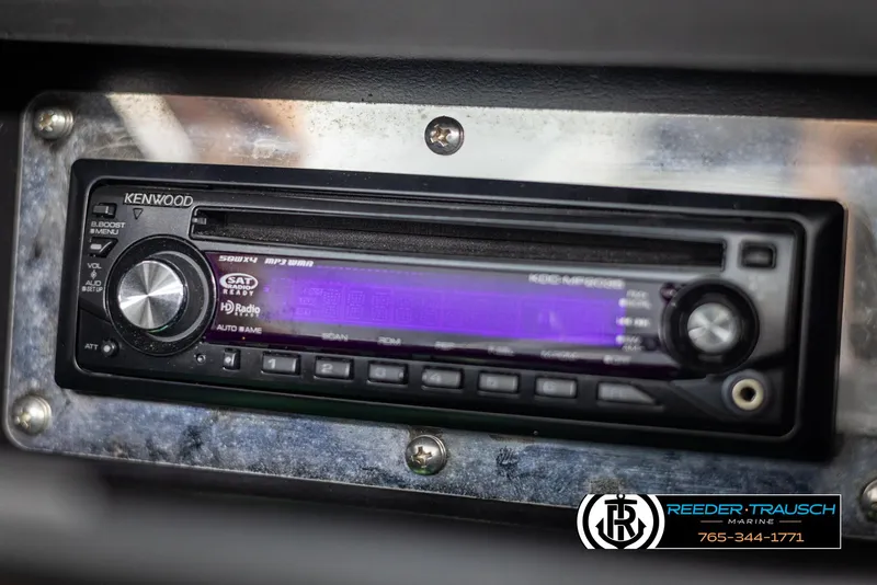 Slide: The Image of Kenwood stereo system in 2008 Regal 1900 boat dashboard. - 40
