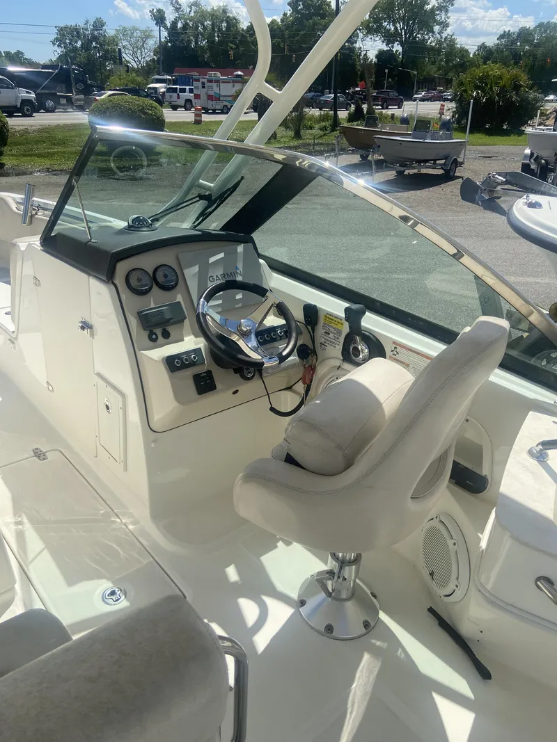Slide: The Image of Interior view of a 2018 Boston Whaler 230 Vantage boat. - 3