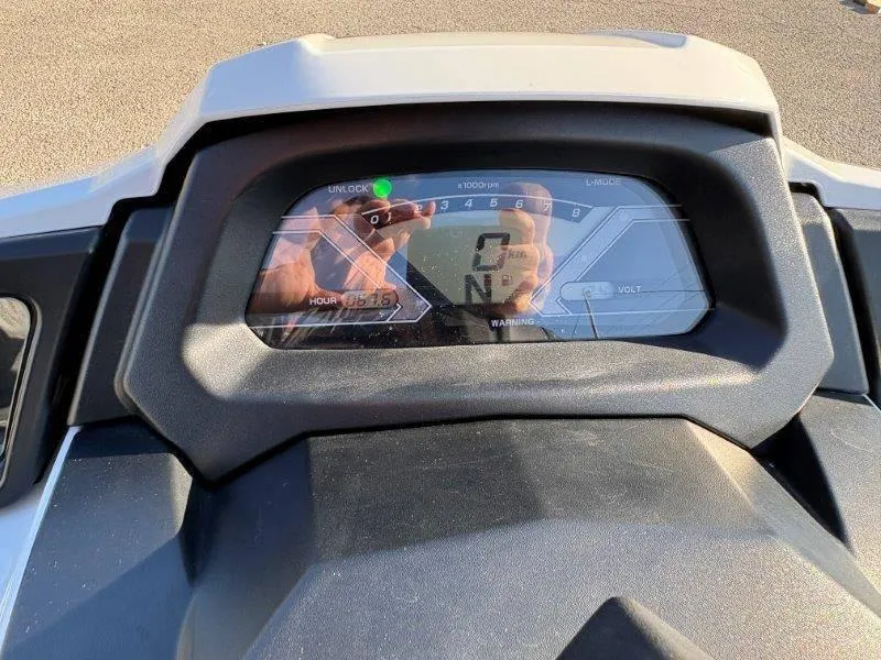 Slide: The Image of 2015 Yamaha Waverunner VX Cruiser dashboard display with digital speedometer and controls. - 19