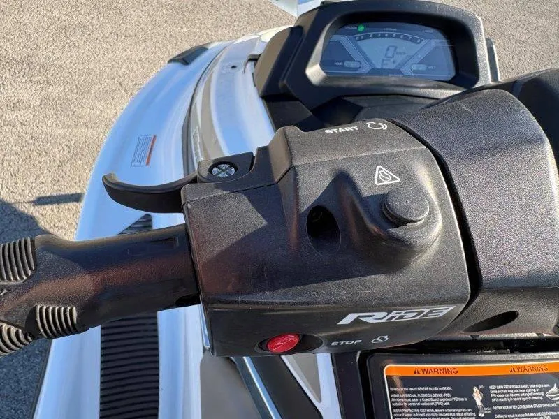 Slide: The Image of Close-up of 2015 Yamaha Waverunner VX Cruiser handlebar controls and dashboard. - 23