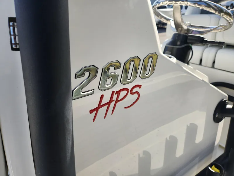 Slide: The Image of Close-up of 2025 Pathfinder 2600 HPS boat console with steering wheel. - 35