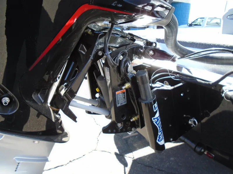 Slide: The Image of Close-up of 2005 Phoenix 921 ELITE boat engine components. - 13