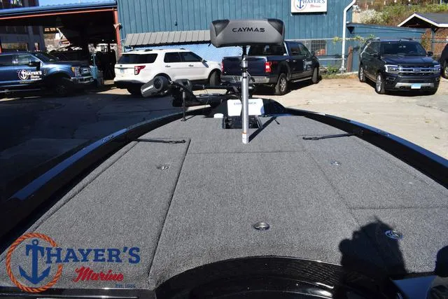Slide: The Image of 2025 Caymas CX 21 PRO boat deck at Thayer's Marine dealership. - 13