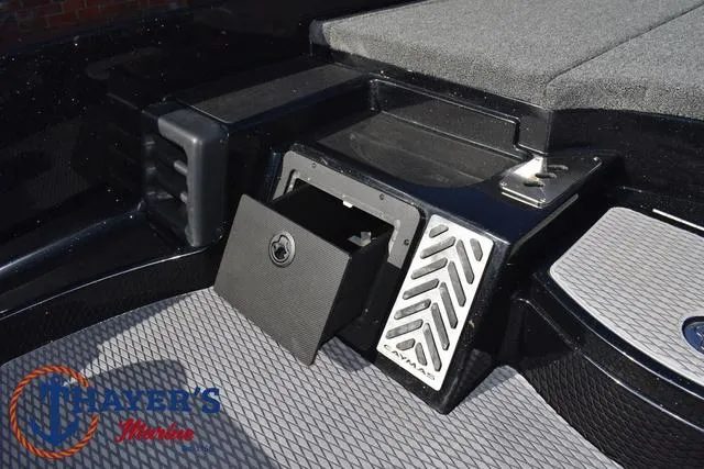 Slide: The Image of 2025 Caymas CX 21 PRO boat storage compartment with sleek design and durable materials. - 23