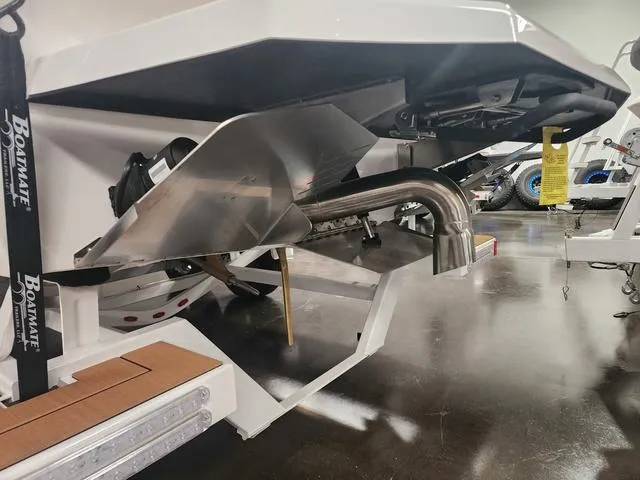 Slide: The Image of 2024 ATX Boats 24 TYPE-S rear view, showcasing exhaust and hull design. - 12
