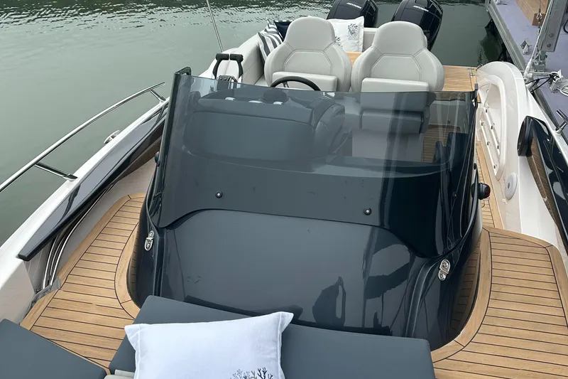 Slide: The Image of 2024 Sessa Marine Key Largo 27 Outboard Line boat with sleek design and comfortable seating. - 8